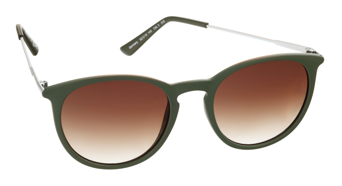 Grüne Sonnenbrille aus der Cassellius Webkollektion